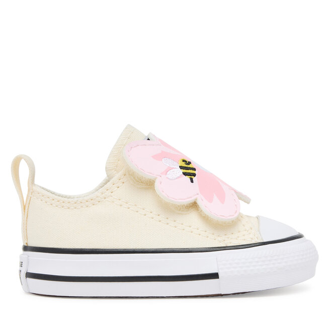 Trampki Converse Chuck Taylor All Star One Strap Embroidered Floral Easy On A13452C Écru - dziewczęce