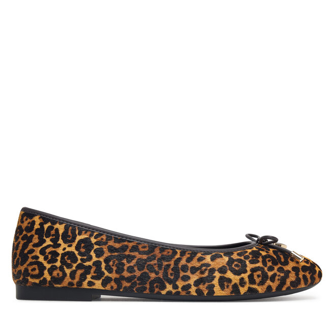 Baleriny Tommy Hilfiger Th Charm Cheetah Ballerina FW0FW09682 Brązowy -