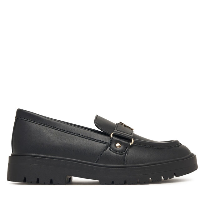 Loafersy Tommy Hilfiger T3A4-35141-1355999 M Czarny - dziewczęce