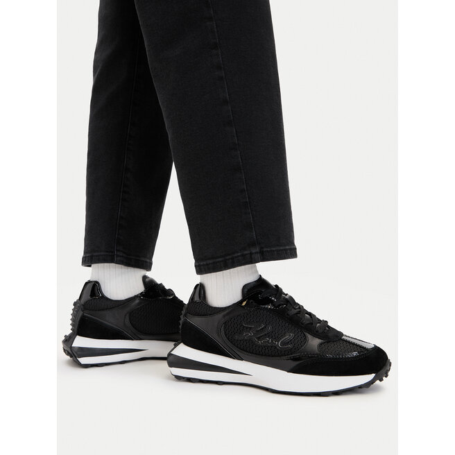Sneakersy KARL LAGERFELD Zone KL62926A Czarny - kobiece