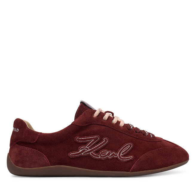 Sneakersy KARL LAGERFELD KL66122 Bordowy - kobiece