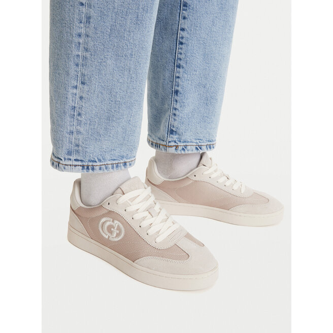 Sneakersy Guess FLTJAC LEA12 Beżowy - kobiece