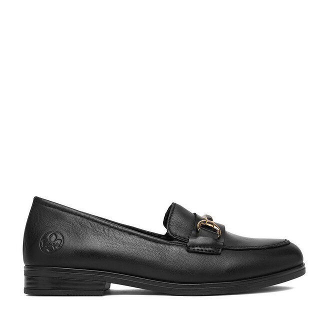 Loafersy Rieker 46262-01 Czarny - kobiece