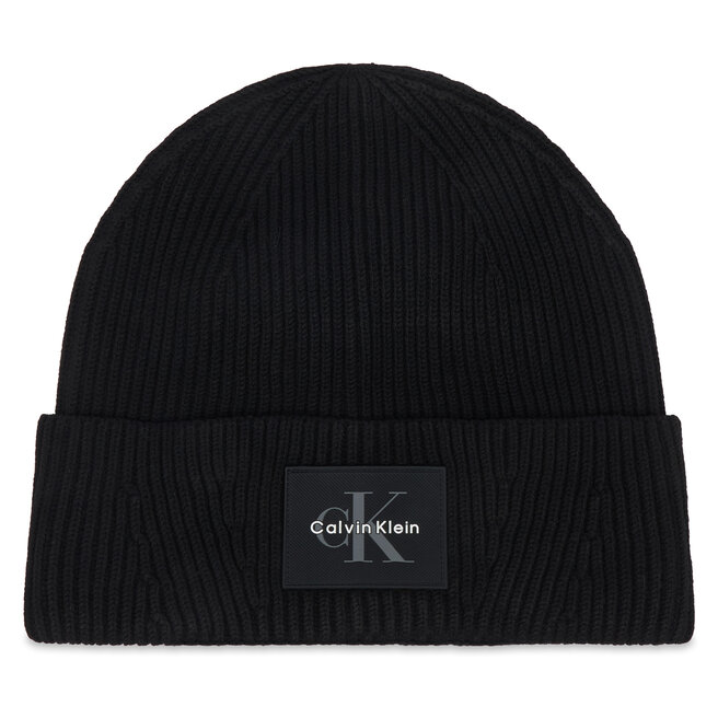 Czapka Calvin Klein Monologo LV04D8096G Czarny -