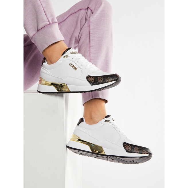 Sneakersy Guess Moxea FL5MOX FAL12 Biały - kobiece