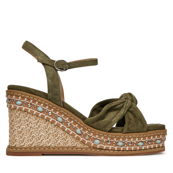 Espadryle Alma En Pena V251220 Khaki - kobiece