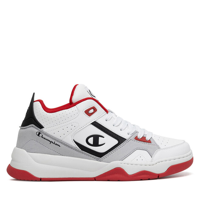 Sneakersy Champion OVERTIME MID S22274-WW012 Biały - męskie