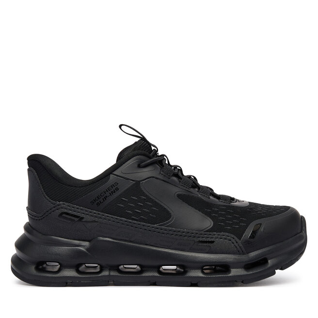 Sneakersy Skechers Slip-ins: Glide-Step - Vista Lane 303654L/BBK Czarny - chłopięce