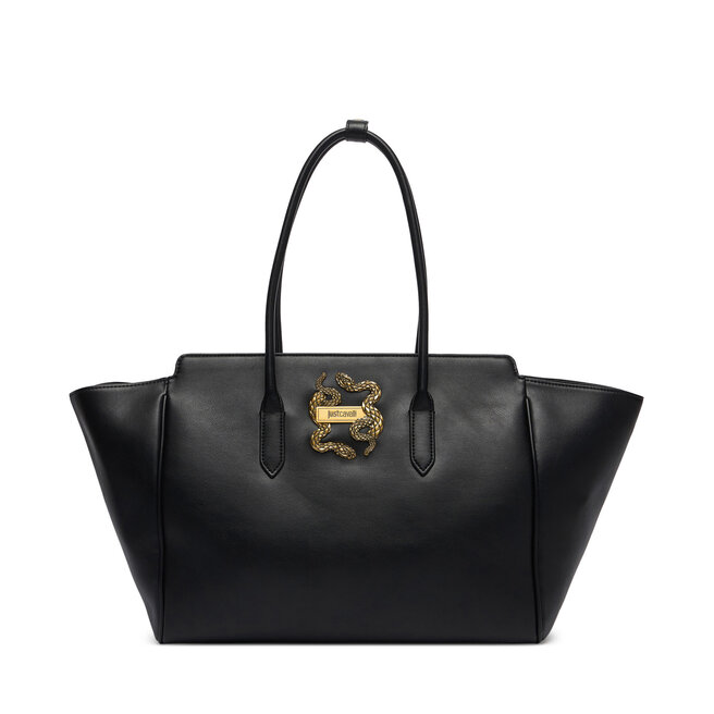 Torebka Just Cavalli Iconic Snakes 81RA4BA2 ZSA89 Czarny -