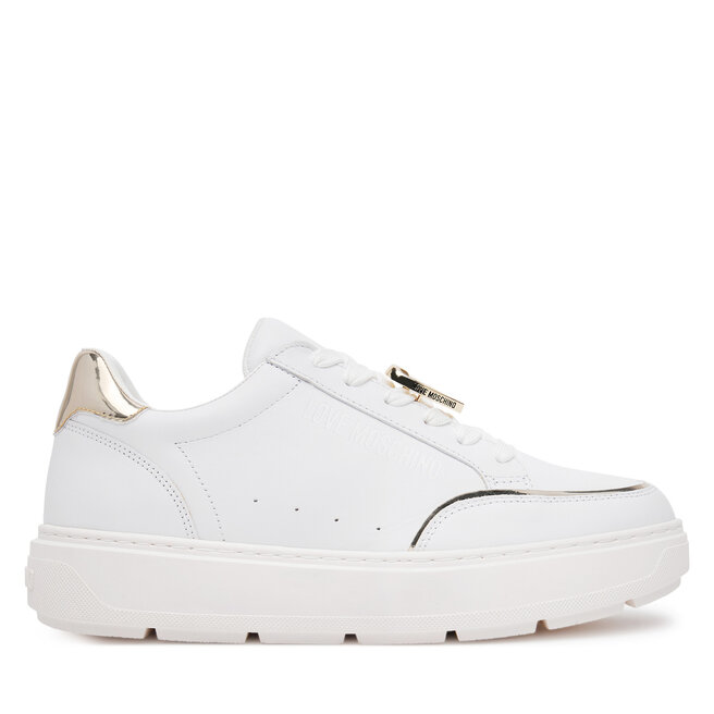 Sneakersy LOVE MOSCHINO JA15214G1MIA610A Biały - kobiece