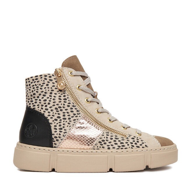 Sneakersy Rieker CEO-N5931-62 Beżowy - kobiece