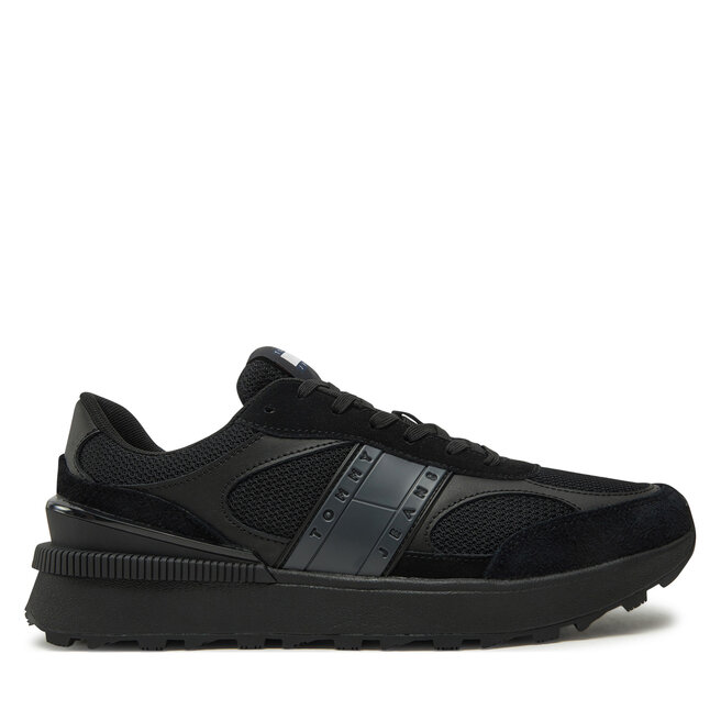 Sneakersy Tommy Jeans Tjm Technical Runner Ess EM0EM01537 Czarny - męskie