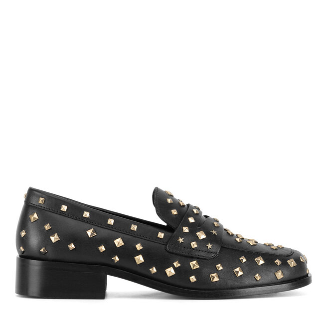 Loafersy Eva Minge AMINA-115985 Czarny - kobiece