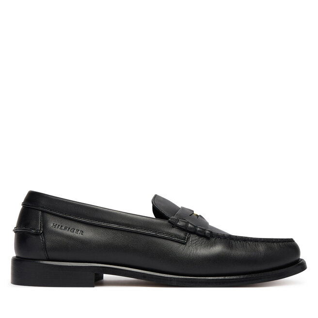Mokasyny Tommy Hilfiger Penny Crust FM0FM05836 Czarny -
