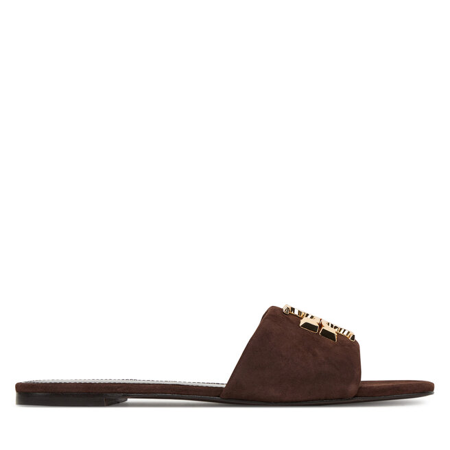 Klapki Tory Burch Eleanor Slide 174839 Brązowy -