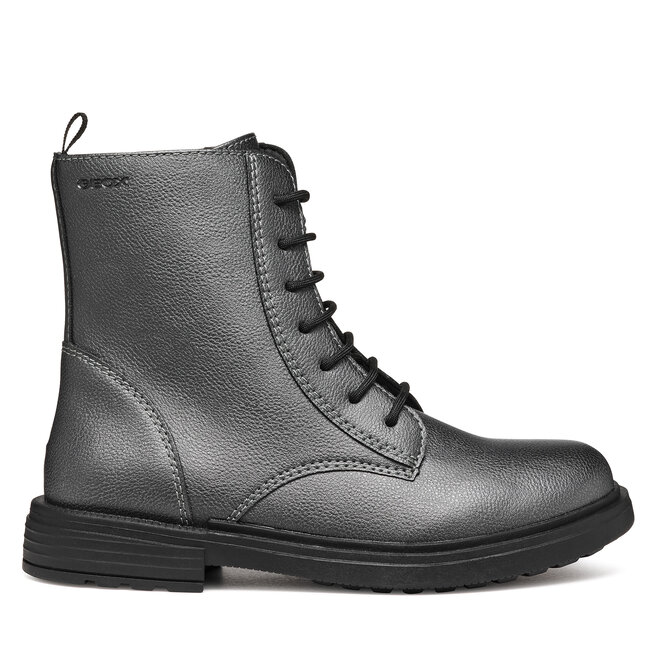 Kozaki Geox Jr Eclair J049QD 000BC C1357 M Szary - dziewczęce