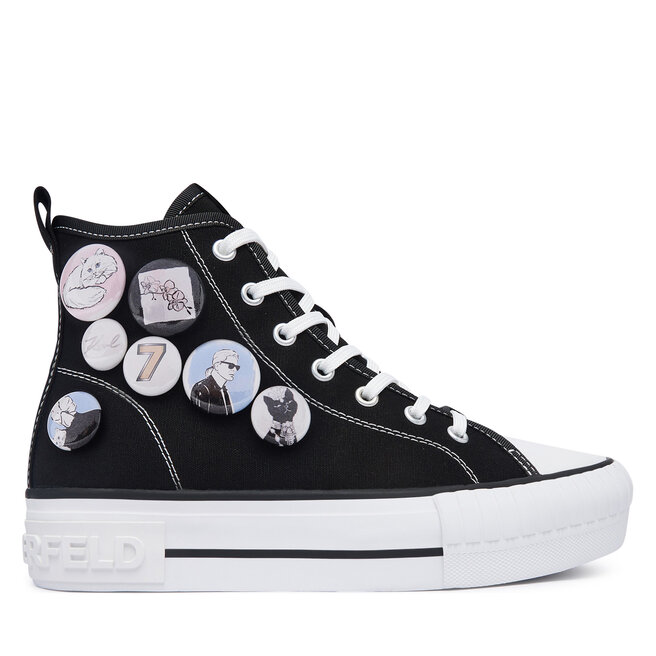 Trampki KARL LAGERFELD KL60459 Czarny - kobiece
