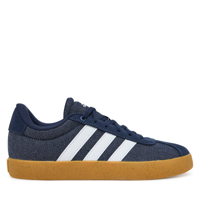 Sneakersy adidas VL Court 3.0 JS3486 Granatowy - chłopięce