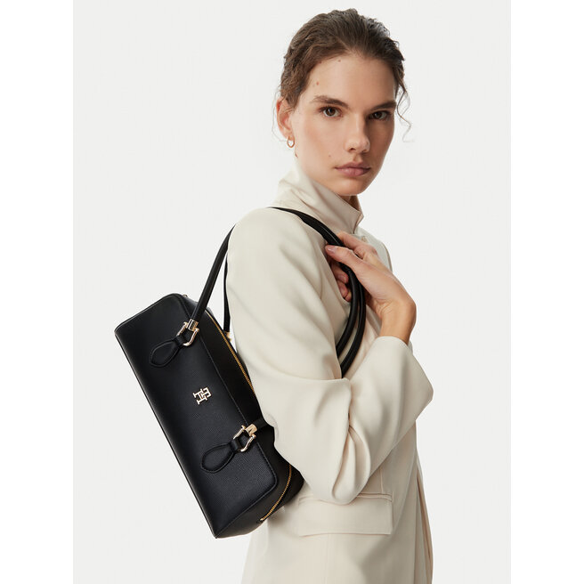 Torebka Tommy Hilfiger Th Grace Shoulder Bag AW0AW18748 Czarny -