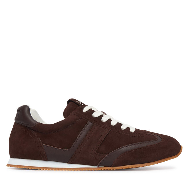 Sneakersy LAUREN RALPH LAUREN Dani Lw Prfl Sk Ltl 802P15837007 Brązowy - kobiece
