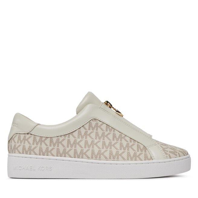 Sneakersy MICHAEL Michael Kors Keaton Zip Slip On 43R4KTFP2B Écru - kobiece