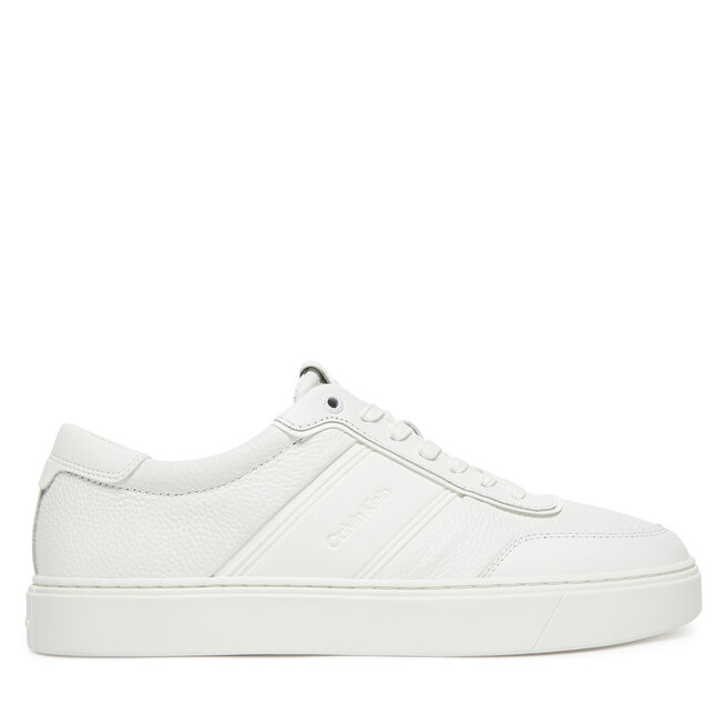 Sneakersy Calvin Klein Clean Cup Low Lace Tape HM0HM01898 Biały - męskie