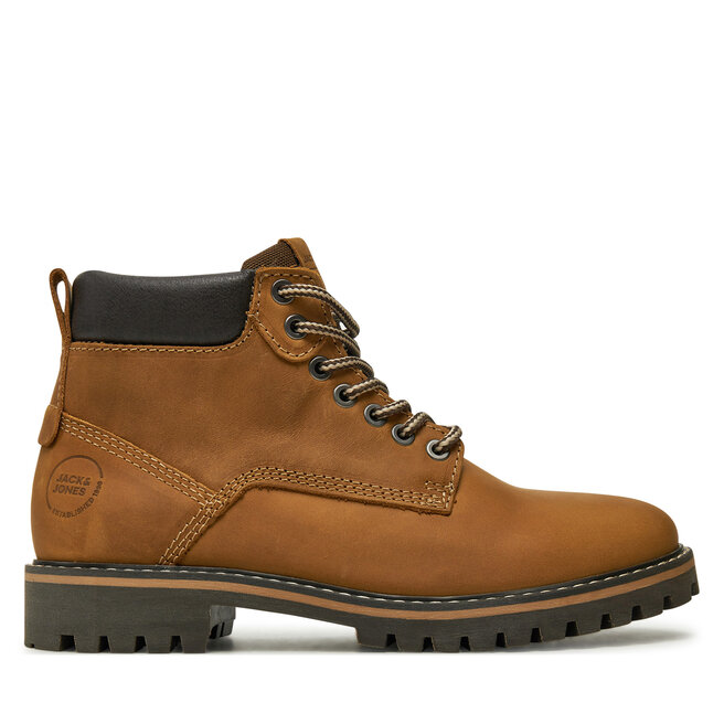 Trzewiki Jack & Jones Queensway 12257998 Brązowy - męskie
