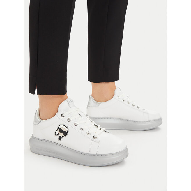 Sneakersy KARL LAGERFELD KL62530P Biały - kobiece