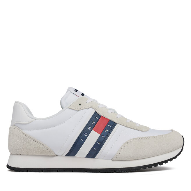 Sneakersy Tommy Jeans Tjm Runner Casual Ess EM0EM01351 Biały - męskie