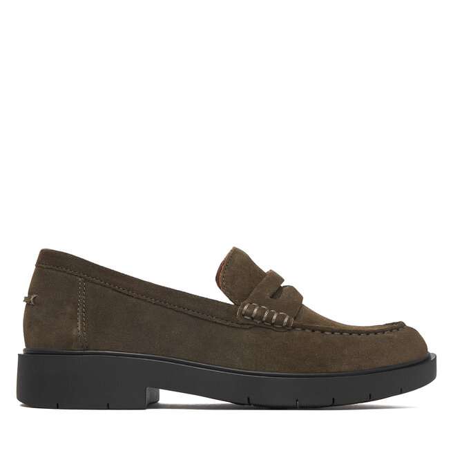 Loafersy Geox D Spherica Ec1 B D65DKB 22 C3009 Zielony ciemny - kobiece