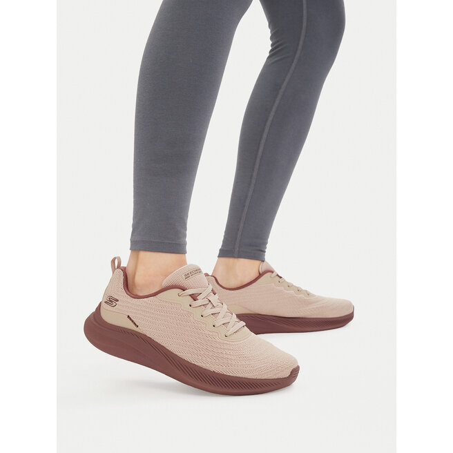 Sneakersy Skechers Bobs Moda Flex 117731/NAT Beżowy - kobiece