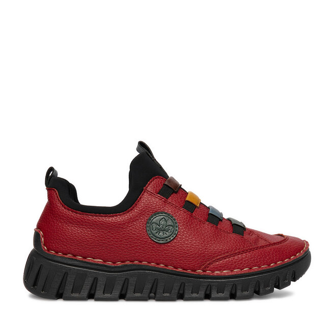 Sneakersy Rieker CEO-57550-33 Czerwony - kobiece