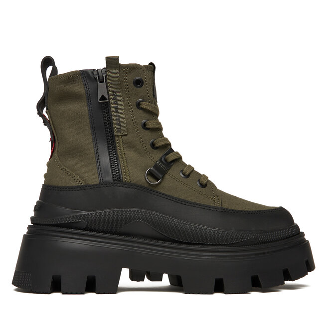 Trzewiki Palladium Pallasquad Zip Tx 99532-325-M Zielony - kobiece