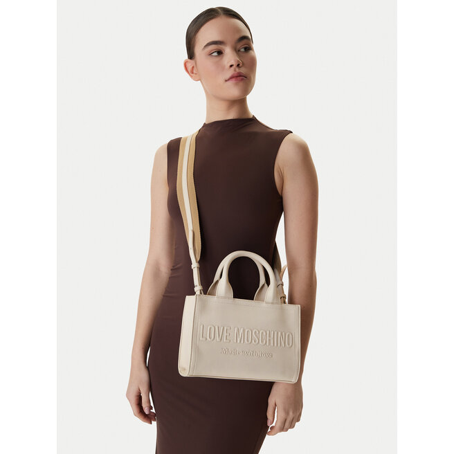 Torebka LOVE MOSCHINO JC4044PP1OLE0110 Écru -