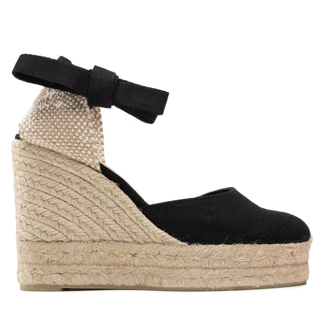 Espadryle Castañer Carina/8ED/001 020961-100 Czarny - kobiece