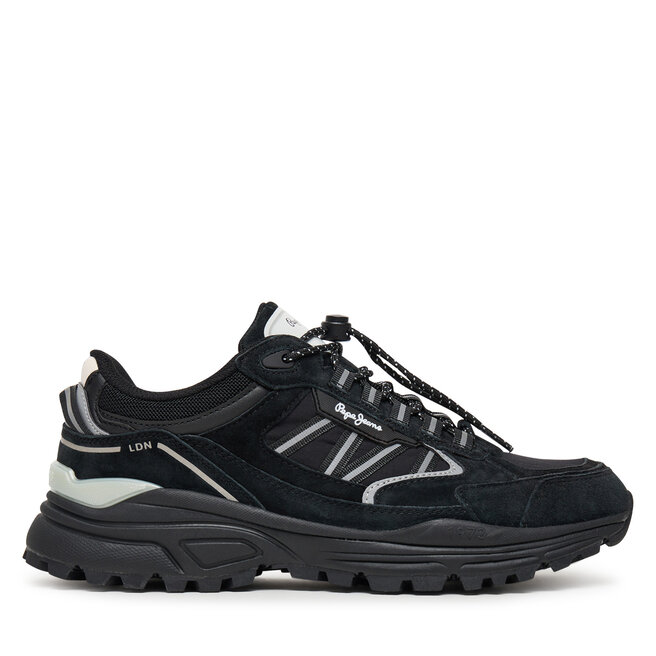 Sneakersy Pepe Jeans Darren Earth M PMS600010 Czarny - męskie
