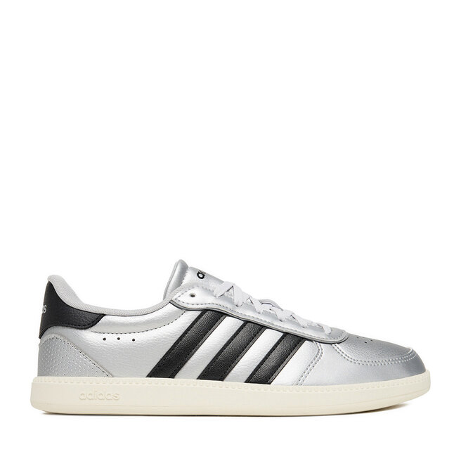 Sneakersy adidas BREAKNET SLEEK JQ8263 Srebrny - kobiece