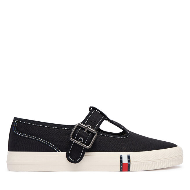 Tenisówki Tommy Jeans Archive Y2K Mary Jane EN0EN03048 Czarny - kobiece