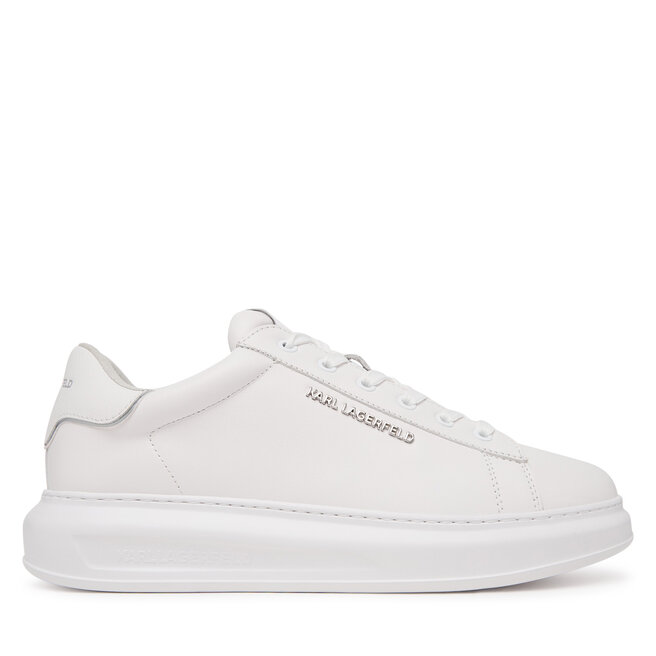 Sneakersy KARL LAGERFELD Kapri Mens KL52581 Biały - męskie
