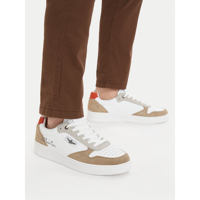 Sneakersy Aeronautica Militare 251SC235PL244 Biały - męskie
