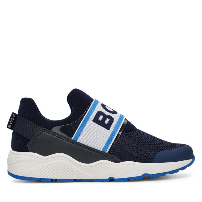 Sneakersy BOSS J51645 M Granatowy - chłopięce