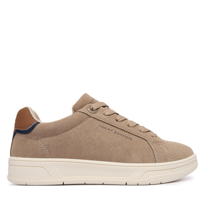 Sneakersy Tommy Hilfiger T3X9-35244-0318 M Beżowy - chłopięce
