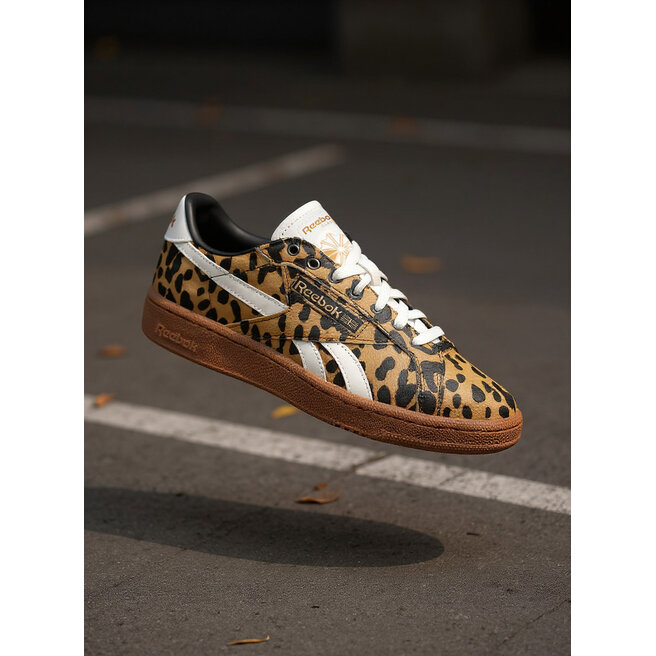 Sneakersy Reebok EO-CLUB C GROUNDS UK 100229527 Brązowy - kobiece