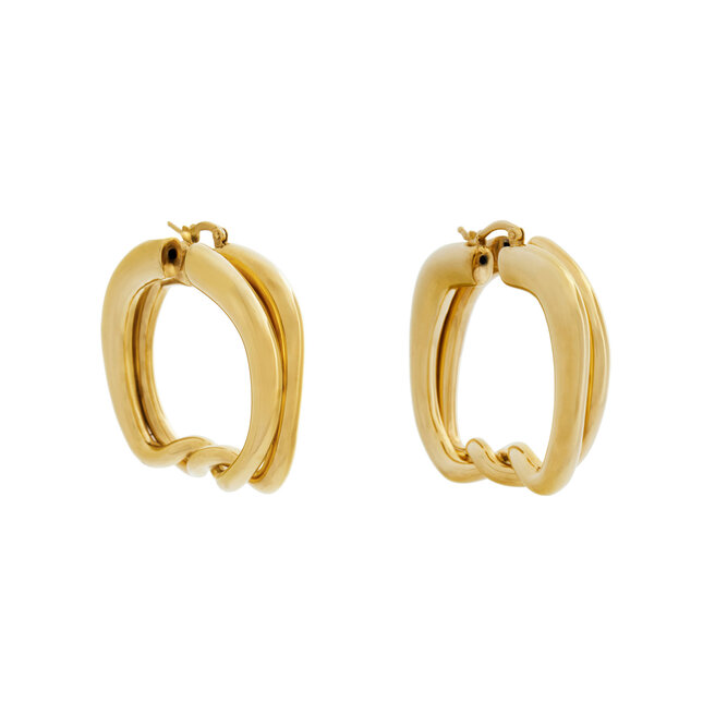 Kolczyki JACQUEMUS 24E241JW654-5845 Złoty -