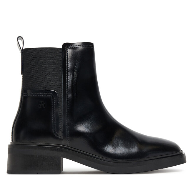 Sztyblety Tommy Hilfiger Minimal Abrasivato FW0FW08764 Czarny - kobiece