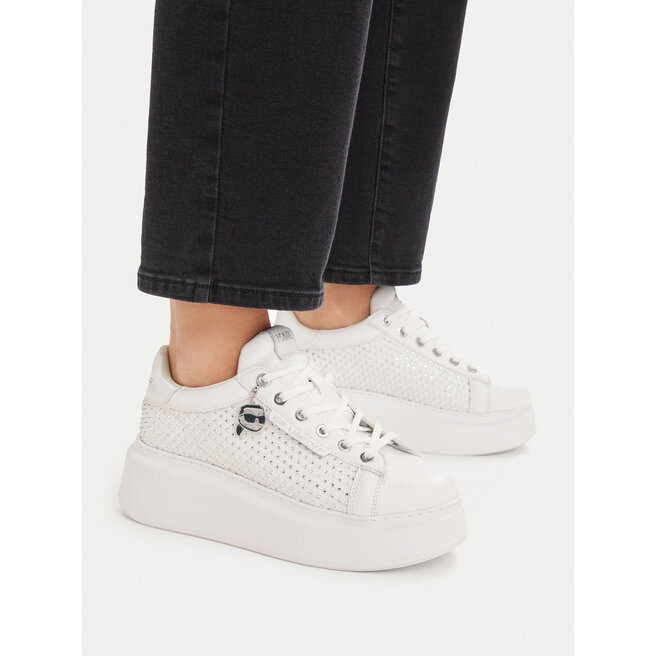 Sneakersy KARL LAGERFELD KL63577N Biały - kobiece