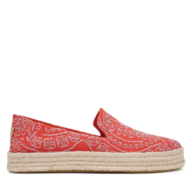 Espadryle Toms Carolina  10021871 Czerwony - kobiece