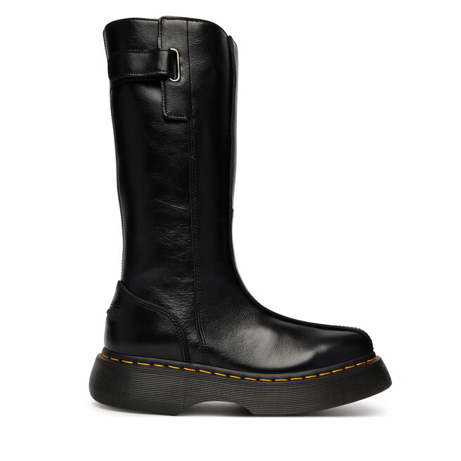 Kozaki Dr. Martens Buzz Hi Gloss DM43156001 Czarny - kobiece