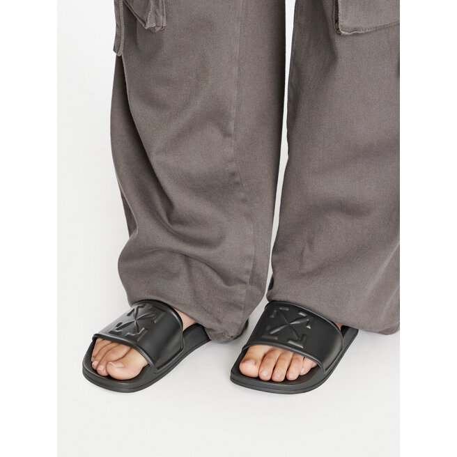 Klapki Off-White OWIC006S22MAT0011000 Czarny -
