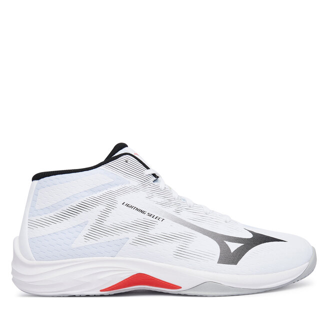 Buty halowe Mizuno Lightning Select Mid V1GA2675 Biały - męskie